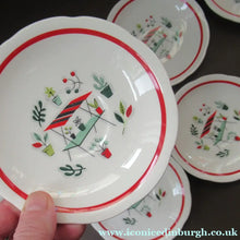 Load image into Gallery viewer, 1950s Tableware: Rare Crown Ducal Arizona Pattern. SIX ESPRESSO CUPS AND SAUCERS
