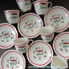 Load image into Gallery viewer, 1950s Tableware: Rare Crown Ducal Arizona Pattern. SIX ESPRESSO CUPS AND SAUCERS
