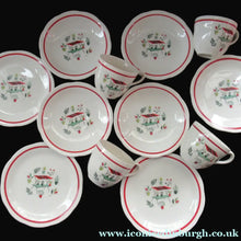 Load image into Gallery viewer, 1950s Tableware: Rare Crown Ducal Arizona Pattern. SIX ESPRESSO CUPS AND SAUCERS
