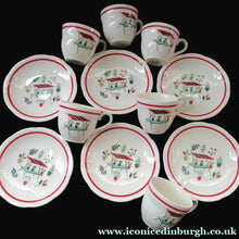 Load image into Gallery viewer, 1950s Tableware: Rare Crown Ducal Arizona Pattern. SIX ESPRESSO CUPS AND SAUCERS
