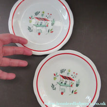 Load image into Gallery viewer, 1950s Atomic Garden Design. Crown Ducal Arizona Pattern  Pair of Side Plates
