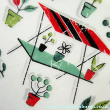 Load image into Gallery viewer, 1950s Atomic Garden Design. Crown Ducal Arizona Pattern  Pair of Side Plates
