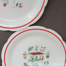 Load image into Gallery viewer, 1950s Atomic Garden Design. Crown Ducal Arizona Pattern  Pair of Side Plates
