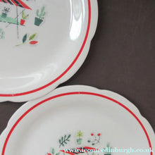 Load image into Gallery viewer, 1950s Atomic Garden Design. Crown Ducal Arizona Pattern  Pair of Side Plates
