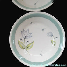 Load image into Gallery viewer, Set of Four Small Crown Ducal Bowls Water Lily Pattern
