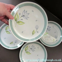 Load image into Gallery viewer, Set of Four Small Crown Ducal Side Plates Water Lily Pattern
