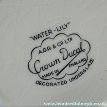 Load image into Gallery viewer, Set of Four Small Crown Ducal Water Lily Pattern 
