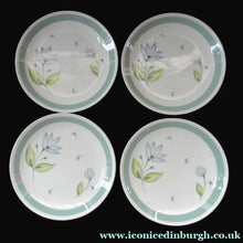 Load image into Gallery viewer, Set of Four Small Crown Ducal Water Lily Pattern 
