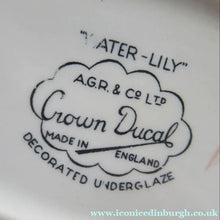 Load image into Gallery viewer, Crown Ducal Gravy Boat Pink Water Lily Pattern
