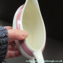 Load image into Gallery viewer, Crown Ducal Gravy Boat Pink Water Lily Pattern
