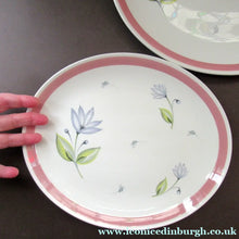 Load image into Gallery viewer, Two Crown Ducal Serving Platters Pink Water Lily Pattern
