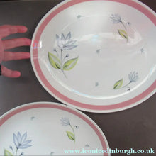 Load image into Gallery viewer, Two Crown Ducal Serving Platters Pink Water Lily Pattern
