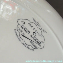 Load image into Gallery viewer, Two Crown Ducal Serving Platters Pink Water Lily Pattern
