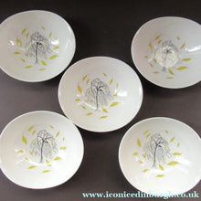 Load image into Gallery viewer, 1950s Johnson Brothers Autumn Leaves Set of Five Oval Bowls
