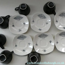 Load image into Gallery viewer, Vintage 1950s TERRANCE CONRAN Nature Study Set of Espresso Cups and Saucers
