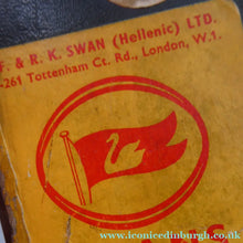 Load image into Gallery viewer, Vintage 1950s Thick Black Leather NORRIS LUGGAGE Small Travelling Case. With Original Old Cruise Labels
