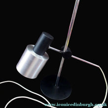Load image into Gallery viewer, Vintage 1960s Italian Desk Lamp Table Lamp Prova Black  Silver
