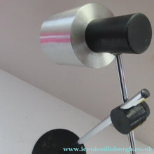 Load image into Gallery viewer, Vintage 1960s Italian Desk Lamp Table Lamp Prova Black  Silver

