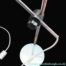 Load image into Gallery viewer, 1960s Vintage Prova Italian Desk Lamp BHS Retail White and Silver

