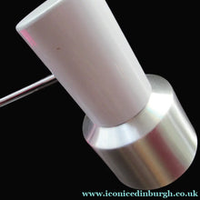 Load image into Gallery viewer, 1960s Vintage Prova Italian Desk Lamp BHS Retail White and Silver
