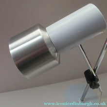 Load image into Gallery viewer, 1960s Vintage Prova Italian Desk Lamp BHS Retail White and Silver
