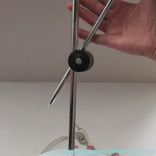 Load image into Gallery viewer, 1960s Vintage Prova Italian Desk Lamp BHS Retail White and Silver
