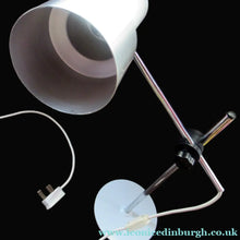 Load image into Gallery viewer, 1960s Vintage Prova Italian Desk Lamp BHS Retail White and Silver
