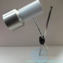 Load image into Gallery viewer, 1960s Vintage Prova Italian Desk Lamp BHS Retail White and Silver

