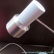 Load image into Gallery viewer, 1960s Vintage Prova Italian Desk Lamp BHS Retail White and Silver

