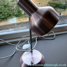 Load image into Gallery viewer, 1960s Aluminium Anodised Gold Anglepoise Style Desk Lamp
