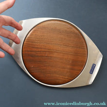 Load image into Gallery viewer, Vintage 1960s Bramah Teak and Stainless Steel Chopping Board

