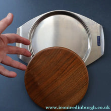 Load image into Gallery viewer, Vintage 1960s Bramah Teak and Stainless Steel Chopping Board
