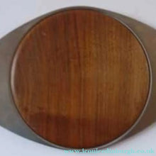 Load image into Gallery viewer, Vintage 1960s Bramah Teak and Stainless Steel Chopping Board
