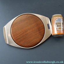 Load image into Gallery viewer, Vintage 1960s Bramah Teak and Stainless Steel Chopping Board
