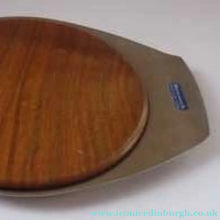 Load image into Gallery viewer, Vintage 1960s Bramah Teak and Stainless Steel Chopping Board
