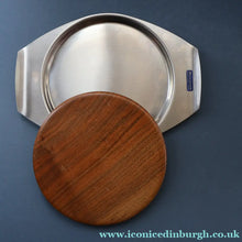 Load image into Gallery viewer, Vintage 1960s Bramah Teak and Stainless Steel Chopping Board
