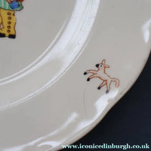 Load image into Gallery viewer, Vintage 1960s Child's Nursery Side Plate. Child Pretending to be a Policeman. 6 3/4 inches
