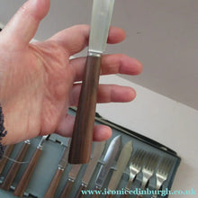 Load image into Gallery viewer, 1960s Cutlery Set by MILLS MOORE, England. Set of Six Fish Knives and Forks
