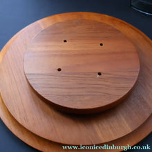 Load image into Gallery viewer, Vintage 1960s Danish DIGSMED Rotating Lazy Susan with Original Glass Dished.
