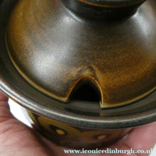 Load image into Gallery viewer, 1960s DENBY Arabesque LARGE Jam Pot or Lidded Sugar Bowl by Gill Pemberton
