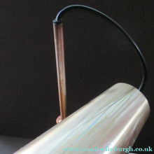 Load image into Gallery viewer, Vintage 1960s Desk Lamp with Moveable Metal Cone Shade &amp; Finger Switch. WORKING 

