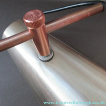 Load image into Gallery viewer, Vintage 1960s Desk Lamp with Moveable Metal Cone Shade &amp; Finger Switch. WORKING 
