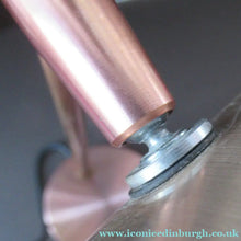 Load image into Gallery viewer, Vintage 1960s Desk Lamp with Moveable Metal Cone Shade &amp; Finger Switch. WORKING 
