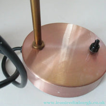 Load image into Gallery viewer, Vintage 1960s Desk Lamp with Moveable Metal Cone Shade &amp; Finger Switch. WORKING 
