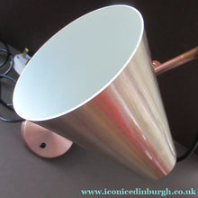 Load image into Gallery viewer, Vintage 1960s Desk Lamp with Moveable Metal Cone Shade &amp; Finger Switch. WORKING 
