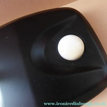 Load image into Gallery viewer, VINTAGE 1960s ENDON Black Enamel Metal Desk Lamp with Finger Button on the Base. Good Condition
