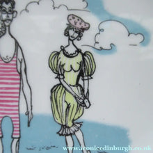 Load image into Gallery viewer, Vintage 1960s FOLEY POTTERY Plate. Gay Nineties by Maureen Tanner - British Ceramics
