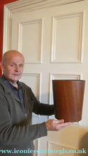 Load image into Gallery viewer, Vintage 1960s MALLOD Bentwood Teak Plywood Waste Paper Basket
