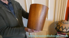 Load image into Gallery viewer, Vintage 1960s MALLOD Bentwood Teak Plywood Waste Paper Basket
