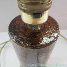 Load image into Gallery viewer, 1960s Swedish Art Pottery Stoneware Table Lamp
